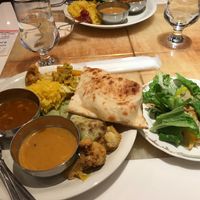 They have vegan naan, green colour which is nicer than the normal one. at Milan Nataraj in Tokyo