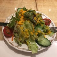 Curry set comes with a delicious salad at Milan Nataraj in Tokyo