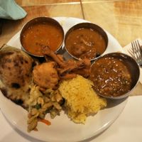 Vegan buffet selection. at Milan Nataraj in Tokyo