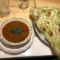 With soy meat at Milan Nataraj in Tokyo
