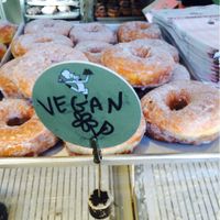 raised sugar donuts at Stan's Donuts and Coffee in Chicago