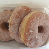 raised sugar donuts at Stan's Donuts and Coffee in Chicago