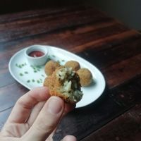 bolinhas de arroz  at Mamba Vegan in Curitiba