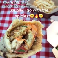 Falafel Babaganoush at Baba Ghanoush Falafel Shop in Athens