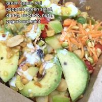 Pandaisia Salad at Baba Ghanoush Falafel Shop in Athens