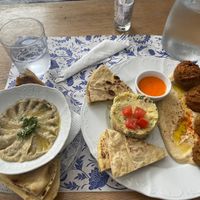   at Baba Ghanoush Falafel Shop in Athens