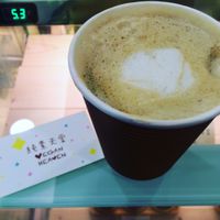 soy latte  at Vegan Heaven in Taipei