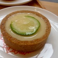 A perfectly tart lemon tart! at Vegan Heaven in Taipei