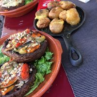 Stuffed portobello at Maria Portuguesa Tapas in Coimbra