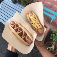 Hot dogs  at Vegan Day in Kazan
