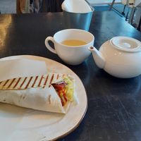 Burrito burger at Vegan Day in Kazan