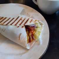 Burrito burger at Vegan Day in Kazan