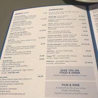 Menu at Phoenix Cafe Bar in Leicester