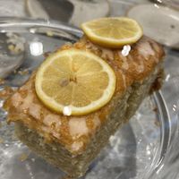 Lemon drizzle cake   at Phoenix Cafe Bar in Leicester