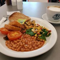 vegan breakfast  at Phoenix Cafe Bar in Leicester