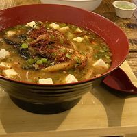 Kimchi Udon Soup 🍜 at Love Life Cafe in Miami