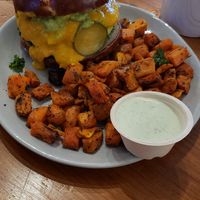 World Famous Superfood burger at Love Life Cafe in Miami