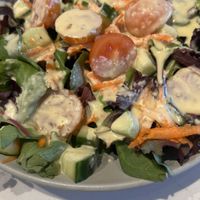 Side fresh salad (excellent lemon dressing!)  at Love Life Cafe in Miami