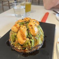 sushi pizzaa  at Love Life Cafe in Miami
