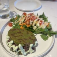 arepa  at Love Life Cafe in Miami
