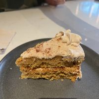 carrot cake  at Love Life Cafe in Miami