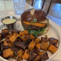 Veggie burger   at Love Life Cafe in Miami