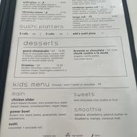 Menu p1  at Love Life Cafe in Miami