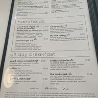 Menu p2  at Love Life Cafe in Miami