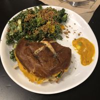 Best vegan burger! And the kale salad is absolutely sensational. at Love Life Cafe in Miami