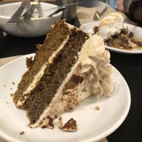 Carrot cake was alright. But if you are used to desserts in the USA, then you’d probably like it. It was waaaay to sweet for my taste. But that is just a personal preference. at Love Life Cafe in Miami