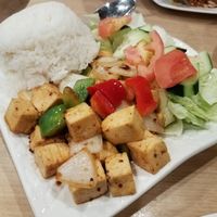 Rock n Roll Tofu Rice Plate at Mint & Basil in Milpitas