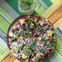 Pizza de Pastor deliciosa  at Clorofila in Playa Del Carmen