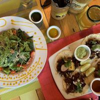 Our food at Clorofila in Playa Del Carmen