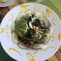 Yummy salad, I don’t recall the name at Clorofila in Playa Del Carmen