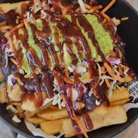 Gravy train - all these ingredients shouldn't work but they do at Charlie's Raw Squeeze in Greenslopes