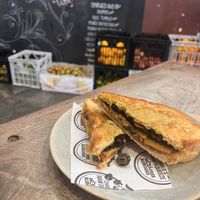 Pizza toastie  at Charlie's Raw Squeeze in Greenslopes