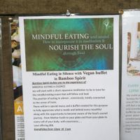 Mindfull eating. at Bamboo Spirit in Ubud