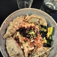 Best wontons and noodles! And awesome company! 🔥🔥 at KraftWerket Folkekøkken in Valby