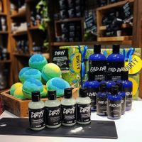 Some products at LUSH - Amoreiras in Lisbon