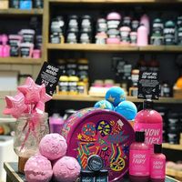 Some products at LUSH - Amoreiras in Lisbon