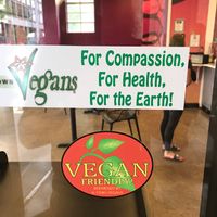 Window at Yassin's Falafel House - Walnut St in Knoxville