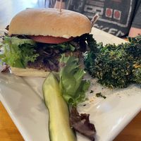 Sun Burger on Ciabatta  at Right Path Organic Cafe in New London