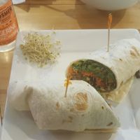 Monk Bowl as a wrap at Right Path Organic Cafe in New London