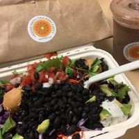 Perspective Bowl and Love Smoothie delivered to my office by Uber Eats.  at Right Path Organic Cafe in New London