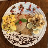 Pancakes (Breakfast) at Lands in Love - Vegan Hotel & Resort in Alajuela