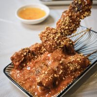 沙嗲串燒 at Cheng Si Jie Thai Private Kitchen 鄭​師姐泰式素食私房菜 in Kowloon