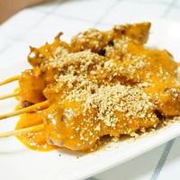 satay at Cheng Si Jie Thai Private Kitchen 鄭​師姐泰式素食私房菜 in Kowloon