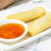 spring rolls at Cheng Si Jie Thai Private Kitchen 鄭​師姐泰式素食私房菜 in Kowloon