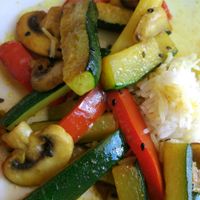 Vegetarian curry is   at Viva La Pepa in Burgos