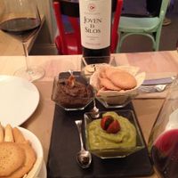 Guacamole, hummus, and tapenade  at Viva La Pepa in Burgos